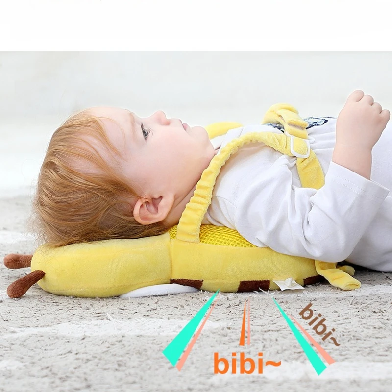Almohada anticaídas para gorro protector ajustable de cabeza bebé - imagen 3