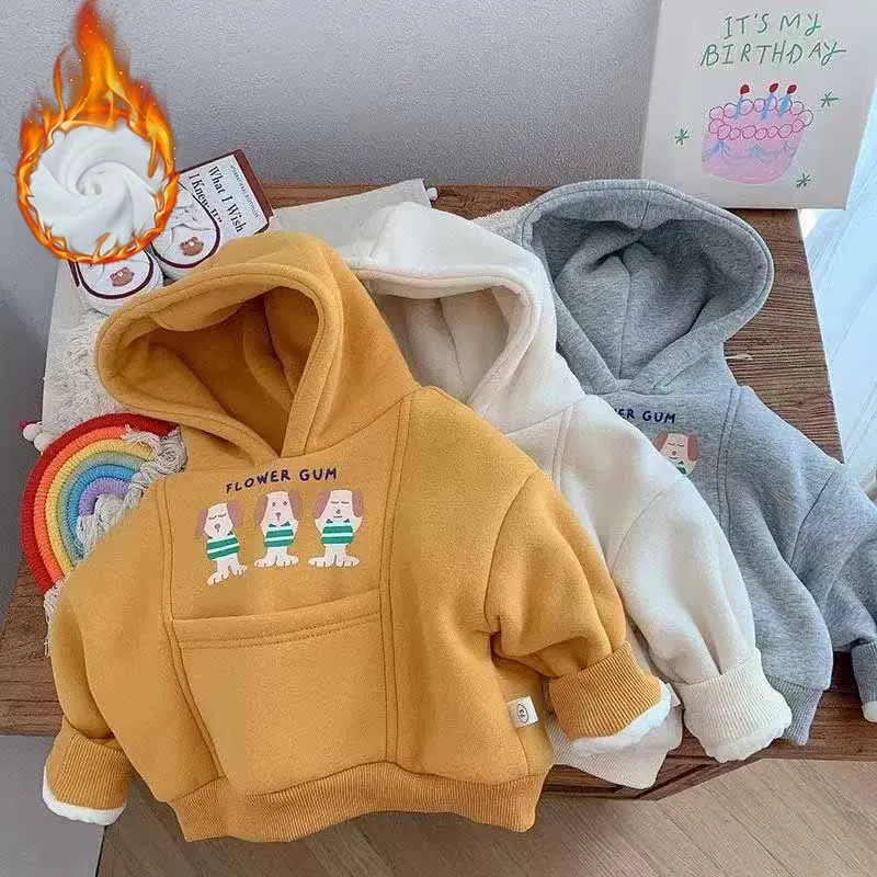 Sudadera acolchada infantil invierno con capucha – Casual para niños - imagen 3