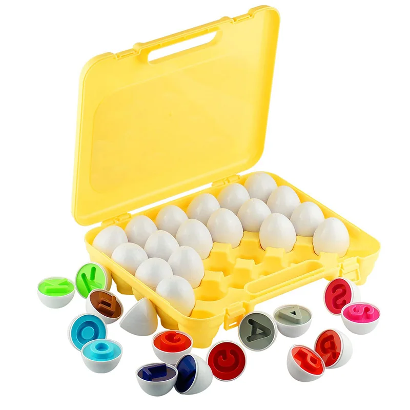 Piezas tipo huevo para clasificar colores