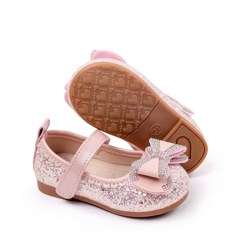 Zapatos de cuero para niñas con lazo - Primavera/otoño, princesa - imagen 5