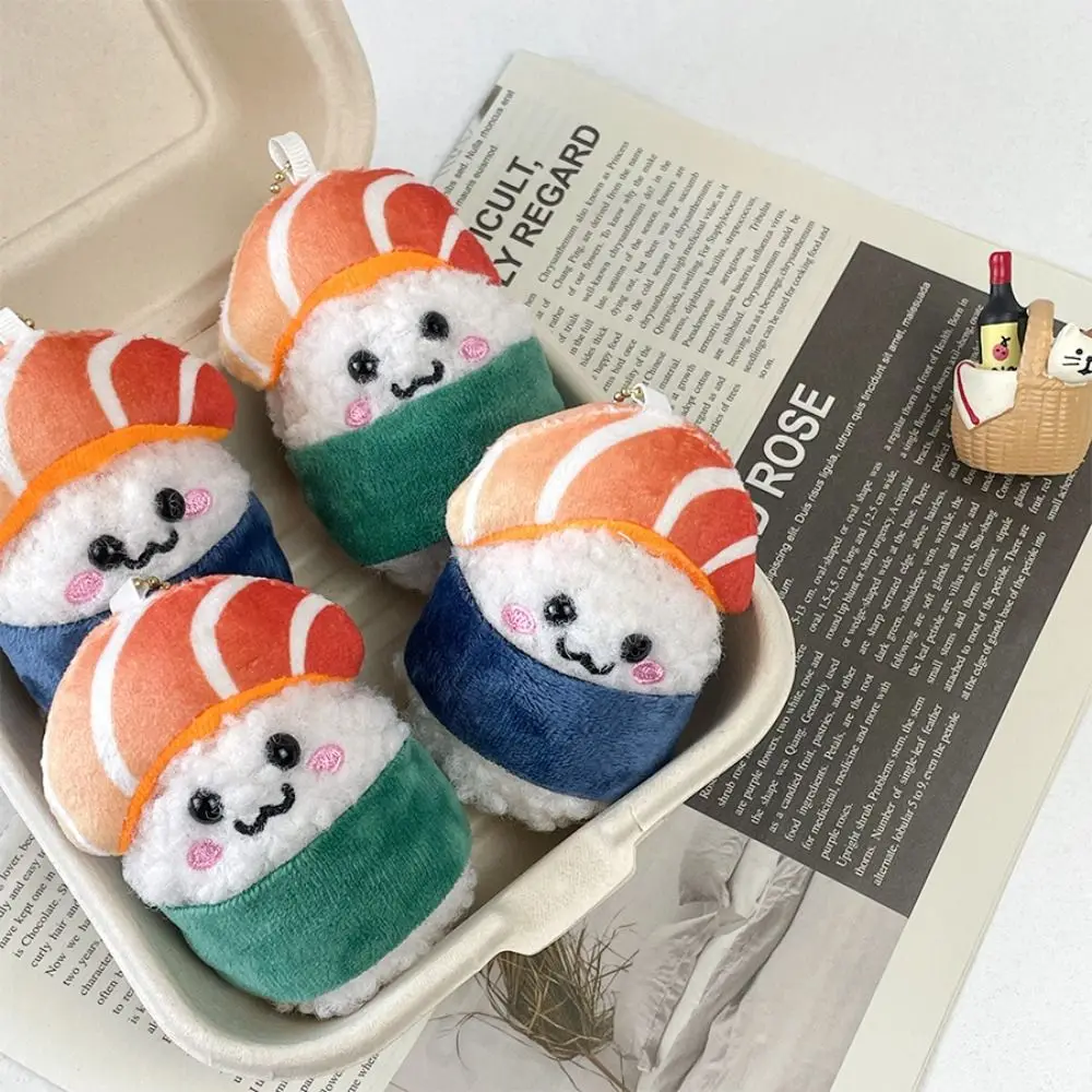 Llavero de peluche sushi kawaii estilo japonés suave, unisex - imagen 5
