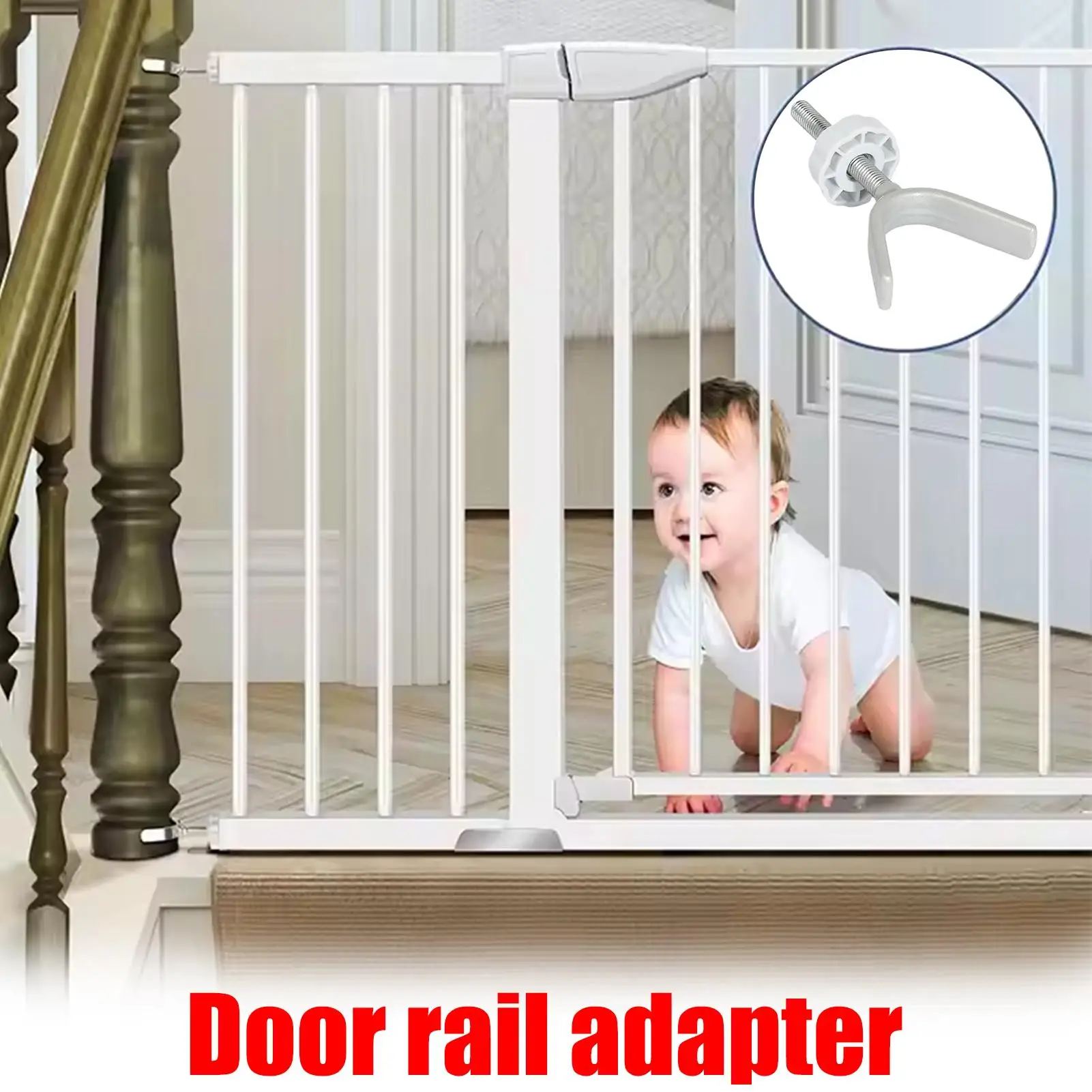 Barrera de seguridad para bebés: kit de 4 piezas con adaptadores