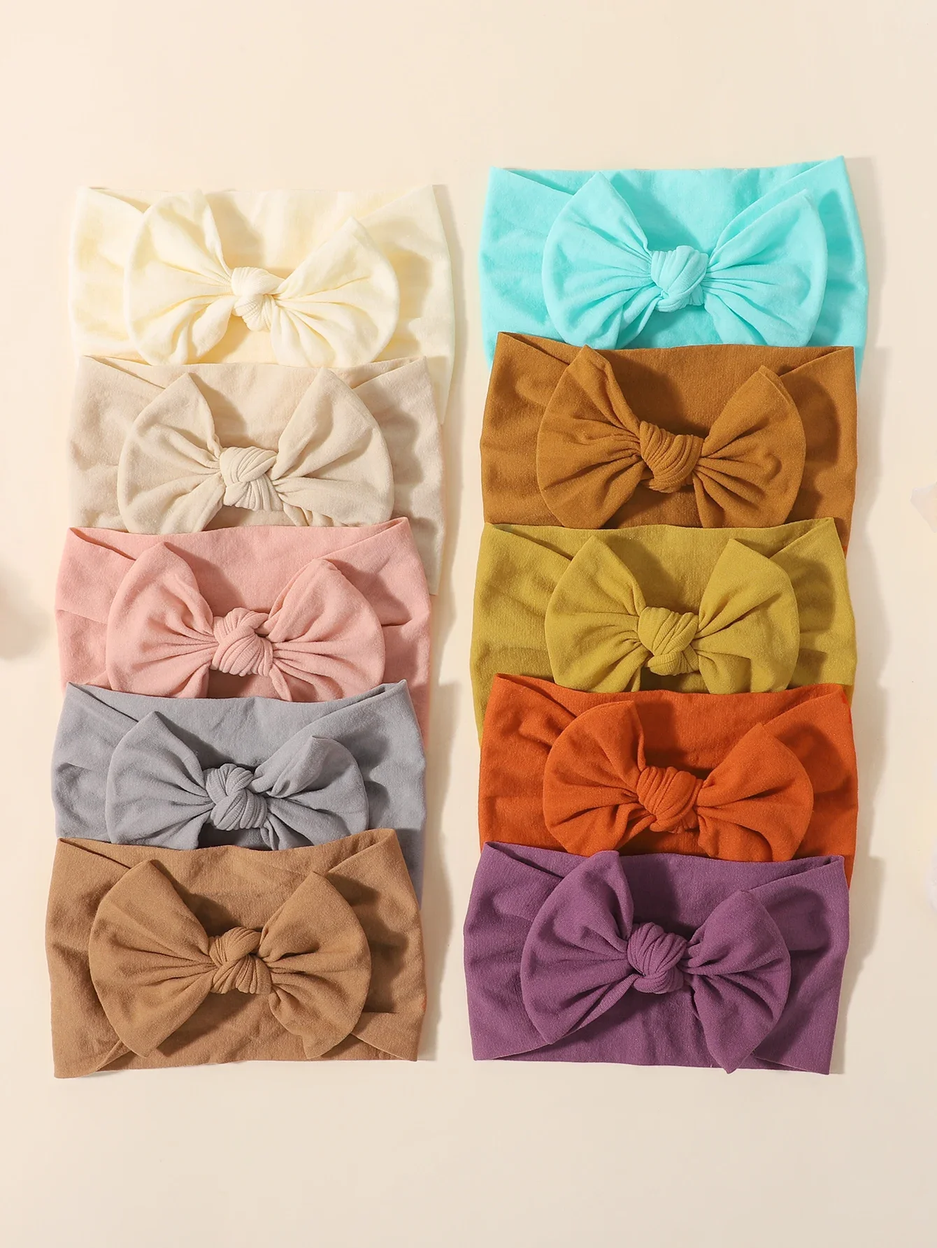 Diadema de punto con lazo para bebés y niñas – Accesorio suave - imagen 2