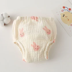 Pañales lavables de algodón con bragas impermeables para bebés