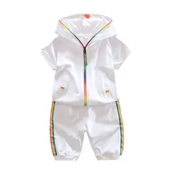 Conjunto veraniego infantil con sudadera y short – Estilo deportivo