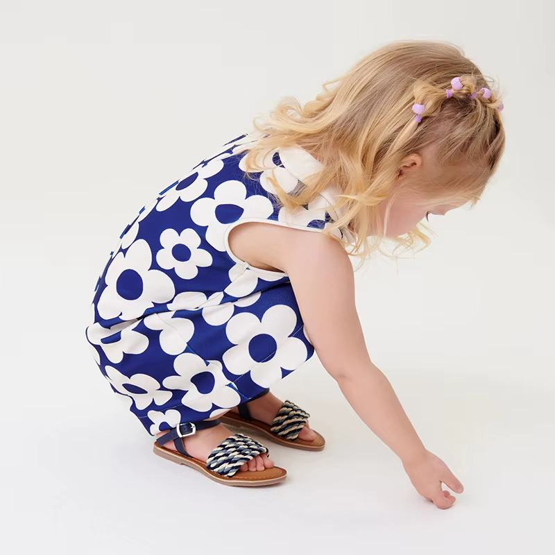 Vestido de bebé sin mangas floral veraniego para picnic y fiesta - imagen 4