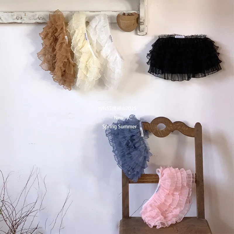 Enagua de tul por capas para niñas estilo princesa, falda midi - imagen 5