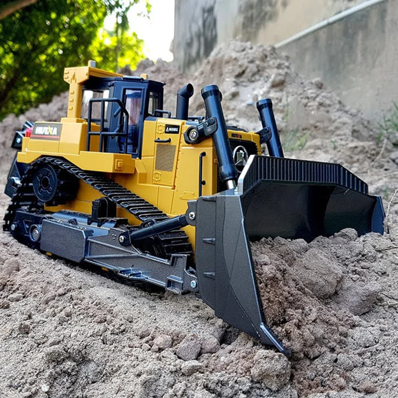 HUINA bulldozer teledirigido de metal para niños - imagen 3