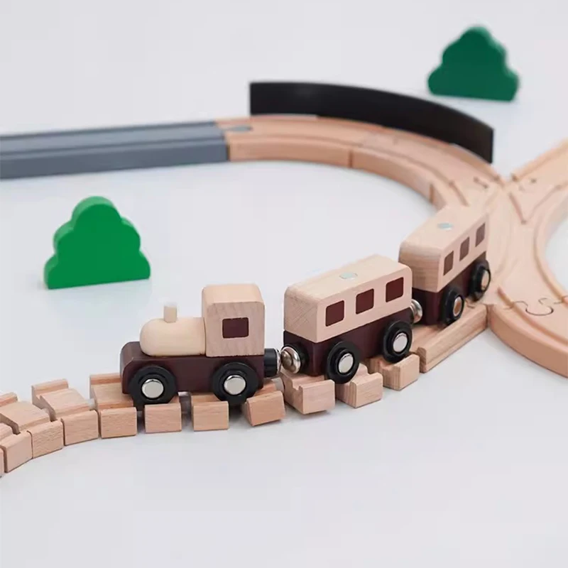 Pista de tren de madera Thomas: puente ferroviario compatible