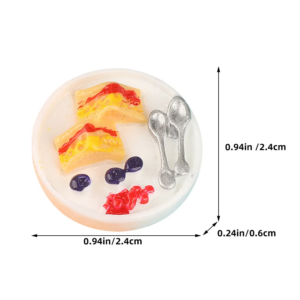 Miniaturas de comida de café para casa de muñecas – Atrezzo en resina - imagen 5
