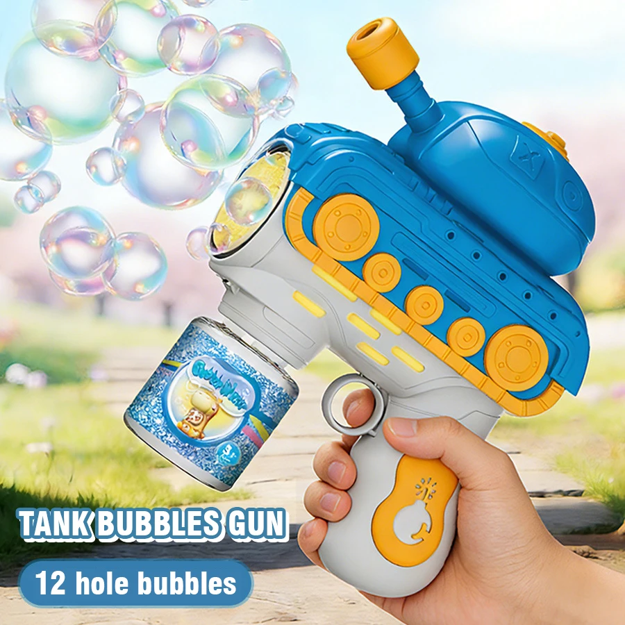 Pistola de burbujas jabonosas con tanque eléctrico para niños - imagen 5