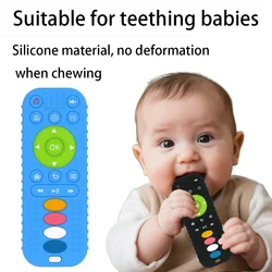 Mordedor de silicona con control remoto para dentición calmante