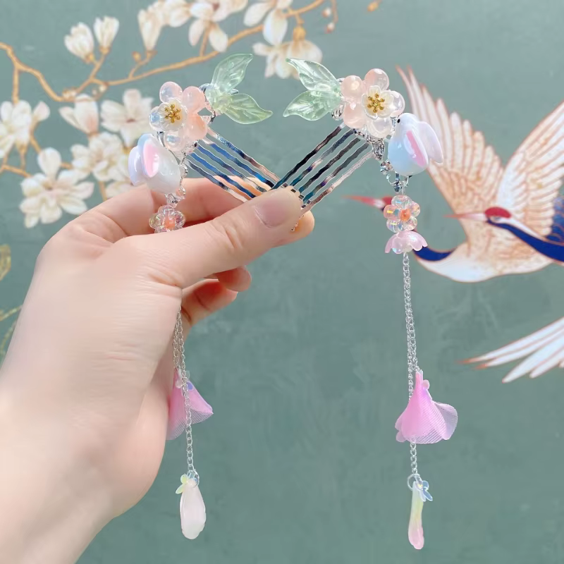 Horquillas Hanfu para niñas - Accesorios de pelo y moda infantil