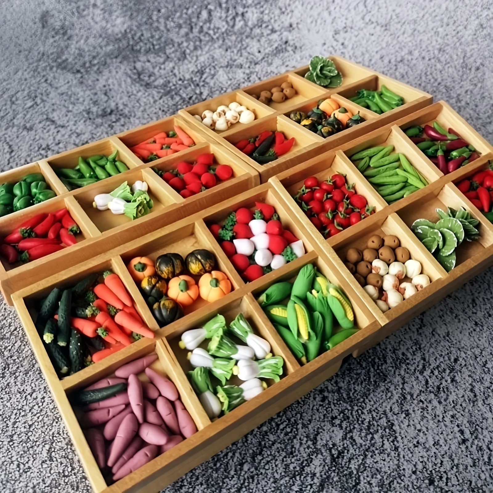 Miniaturas de comida para casa de muñecas