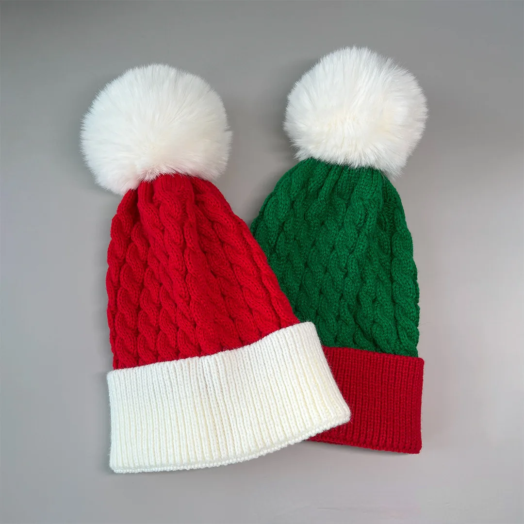Vista del gorro de Navidad para niños