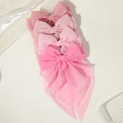 Pasador pelo tipo pico pato lazo encaje para niñas estilo hada