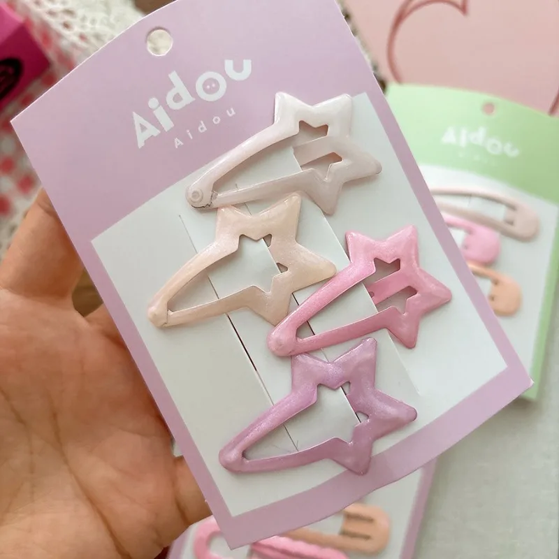 Clip de pelo degradado rosa para niñas – Accesorio de moda infantil