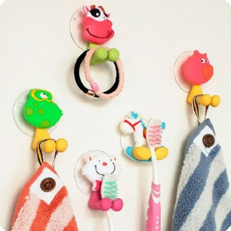 Soporte para cepillos de dientes infantil con animales para ducha