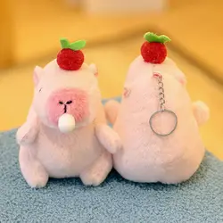 Llavero de peluche rosa Capybara para bolso – Adorno infantil