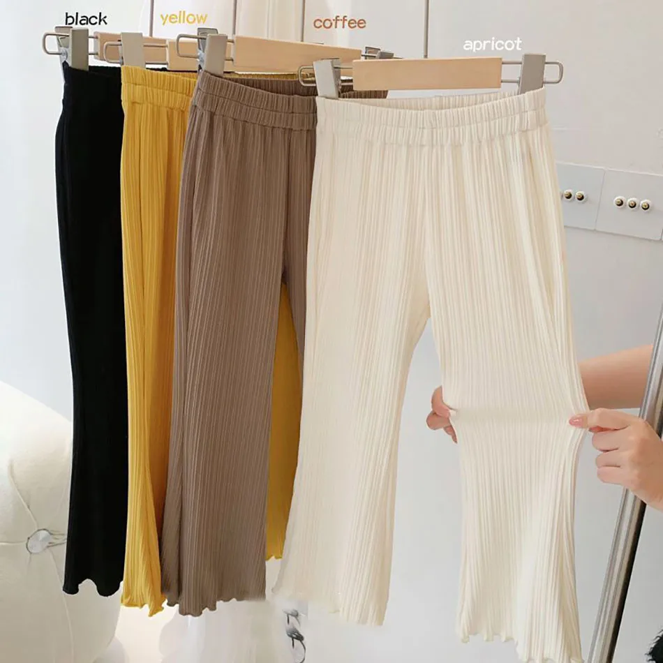 Pantalones acampanados seda hielo niña – Estilo princesa verano