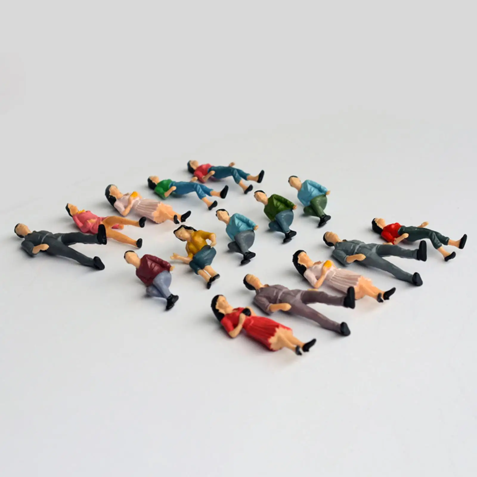 Figuras de personas miniatura para mesa de arena construcción - imagen 3