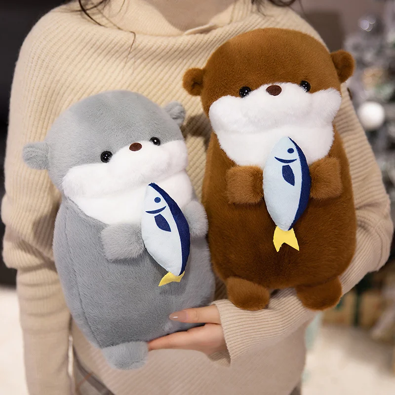 Peluche de nutria suave para niño – Almohada decorativa - imagen 4