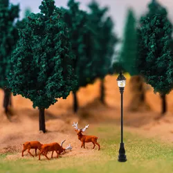Lámparas de jardín en miniatura para casa de muñecas con farola urbana