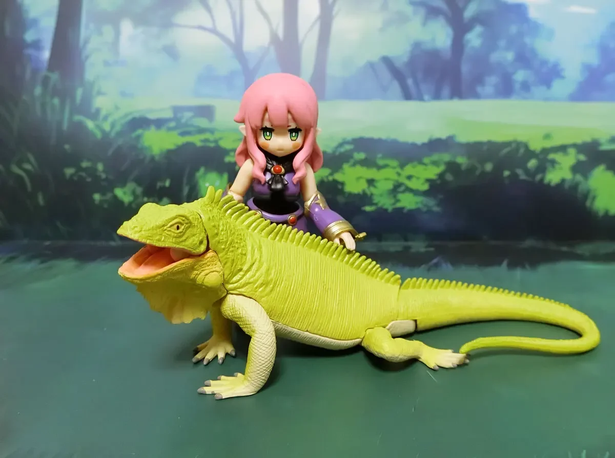 Figura de montaje de lagarto móvil Savannah estilo kawaii - imagen 2