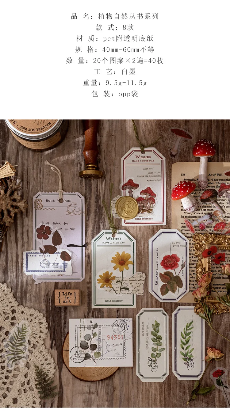 Detalle de diseños florales y vegetales