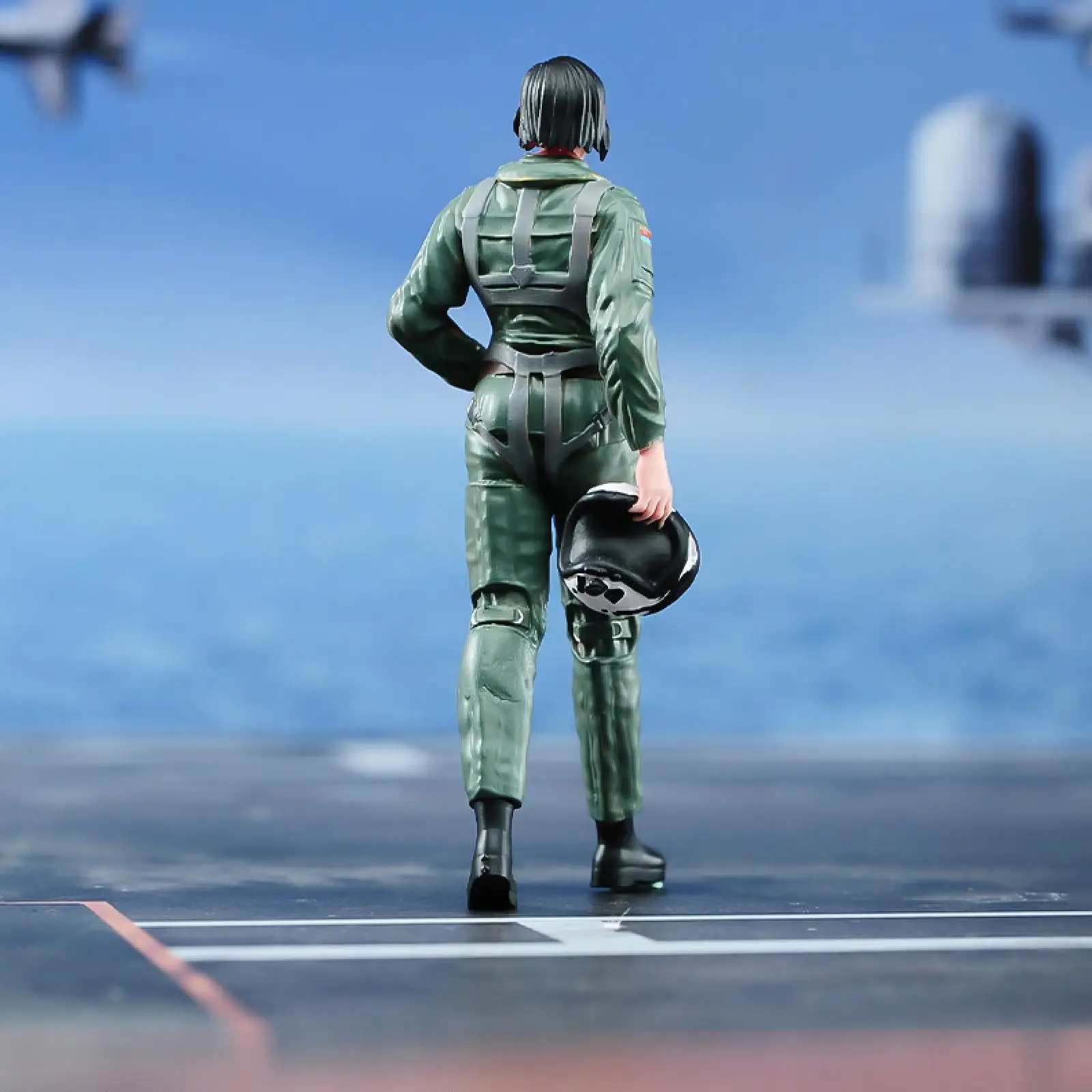 Figura coleccionable de oficial miniatura en resina para diorama - imagen 4