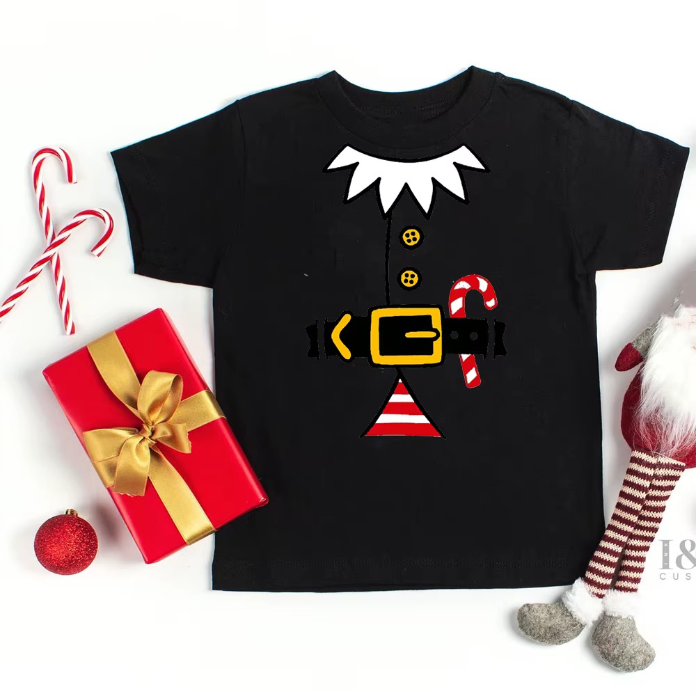 Camiseta Papá Noel infantil para fiestas de Navidad - imagen 3