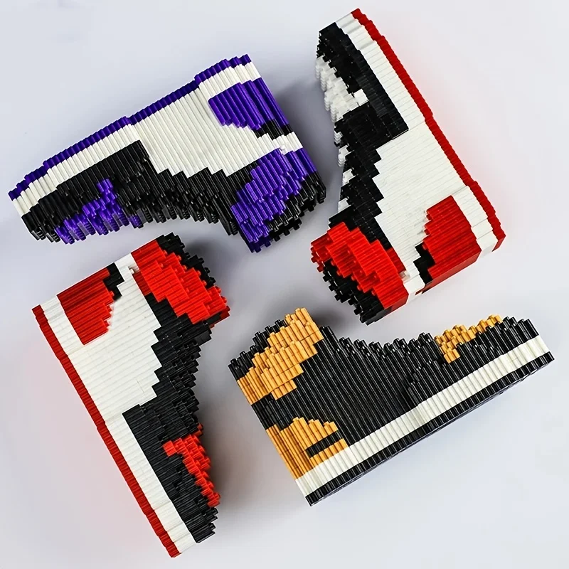 Zapatillas en bloques de construcción tipo sneakers para niños - imagen 4
