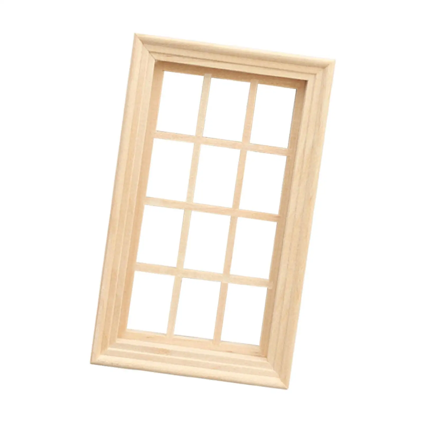 Mini marco de ventana para casa de muñecas, accesorio de manualidades - imagen 2