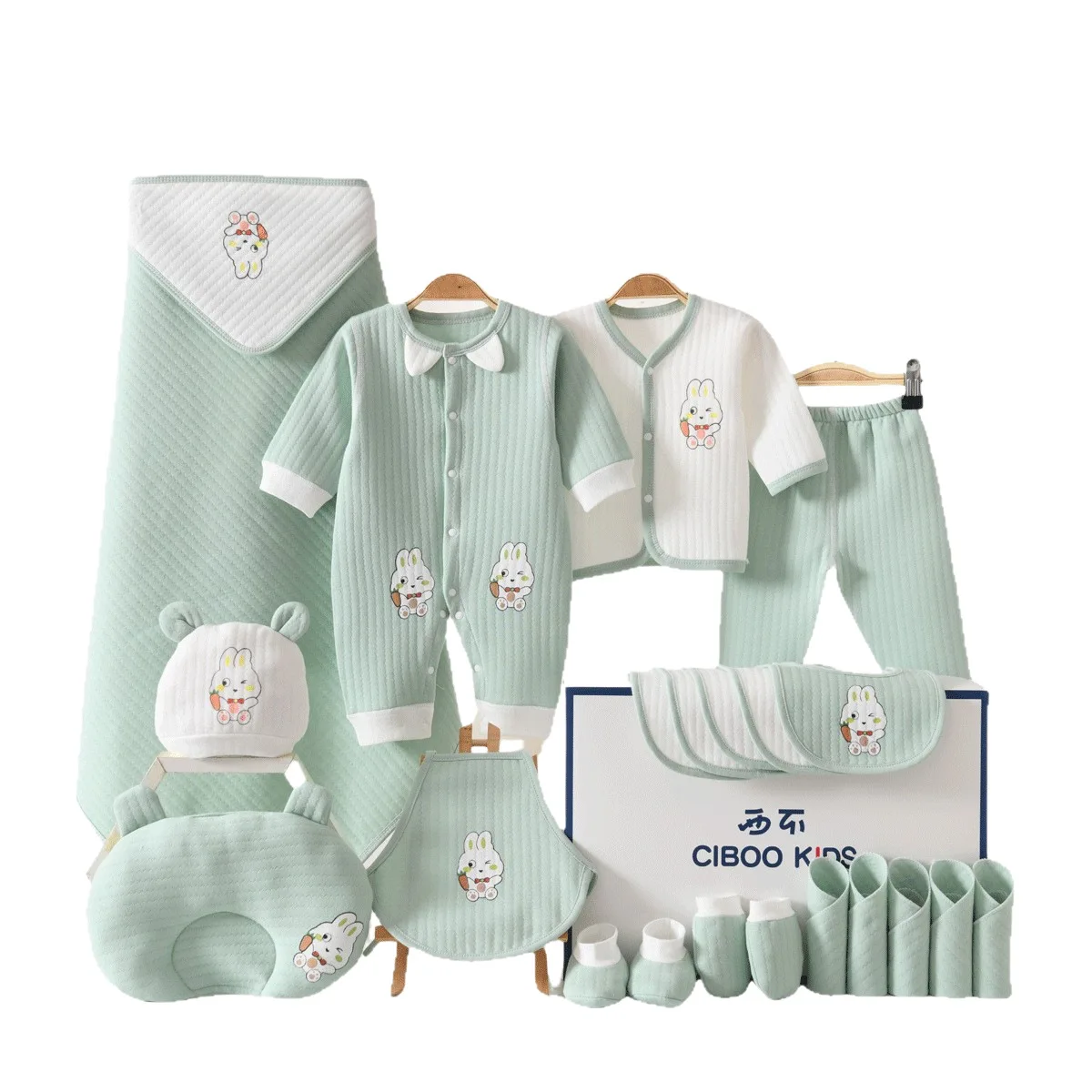 LazyChild conjunto ropa de bebé algodón puro para regalo recién nacido - imagen 2