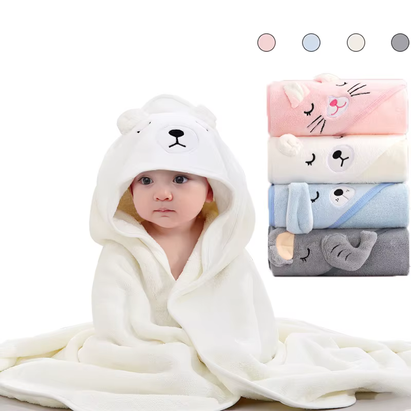 Infan Toalla de baño con capucha para bebé - imagen 3