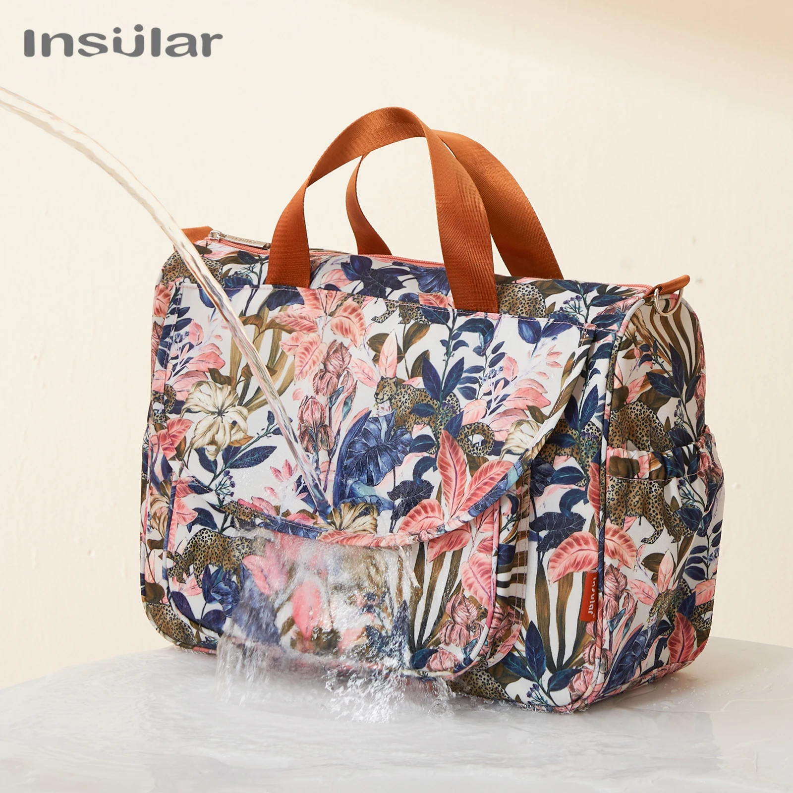 Bolsa de pañales Insular impermeable para cochecito – Gran capacidad - imagen 3