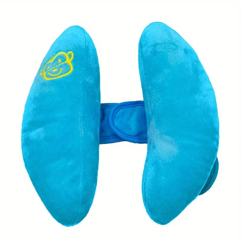 Almohada cervical para cochecito tipo platano con flor dibujitos - imagen 2