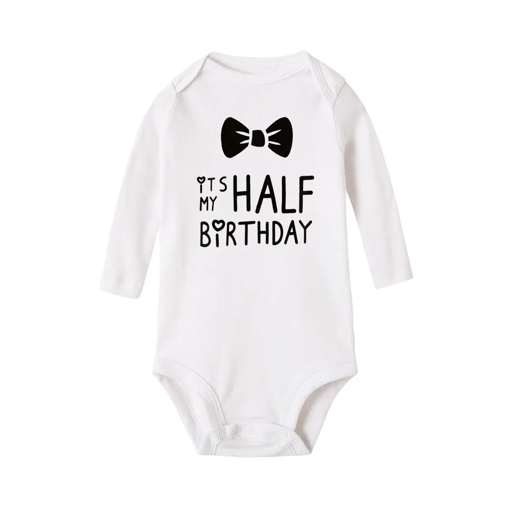 Body de algodón con letras para bebé – Ideal para celebraciones - imagen 5