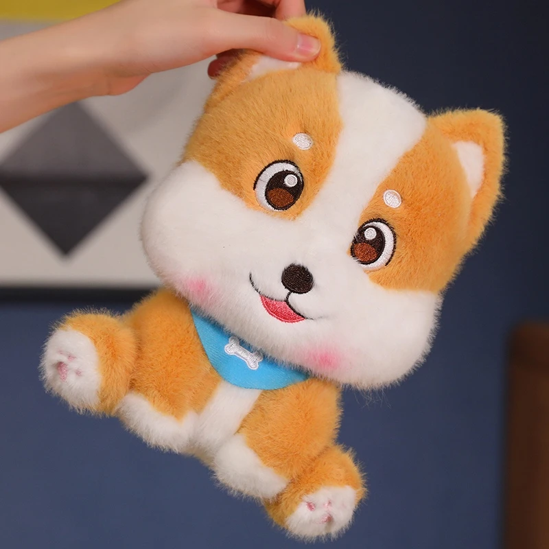 Peluche almohada de corgi suave para niños – regalo cumpleaños