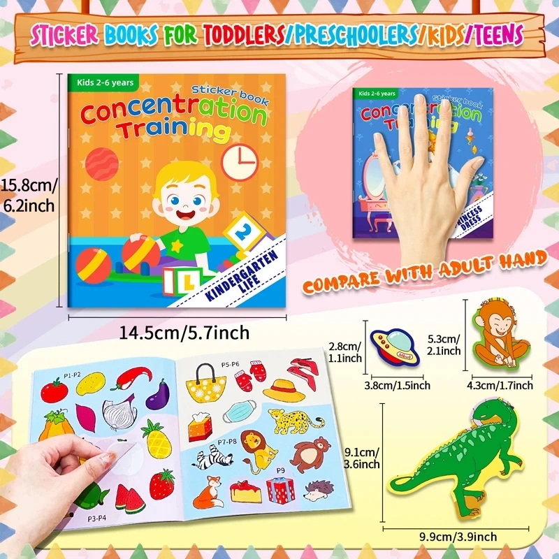 Juguetes Montessori y adhesivos educativos para niños de 3-6 años - imagen 3