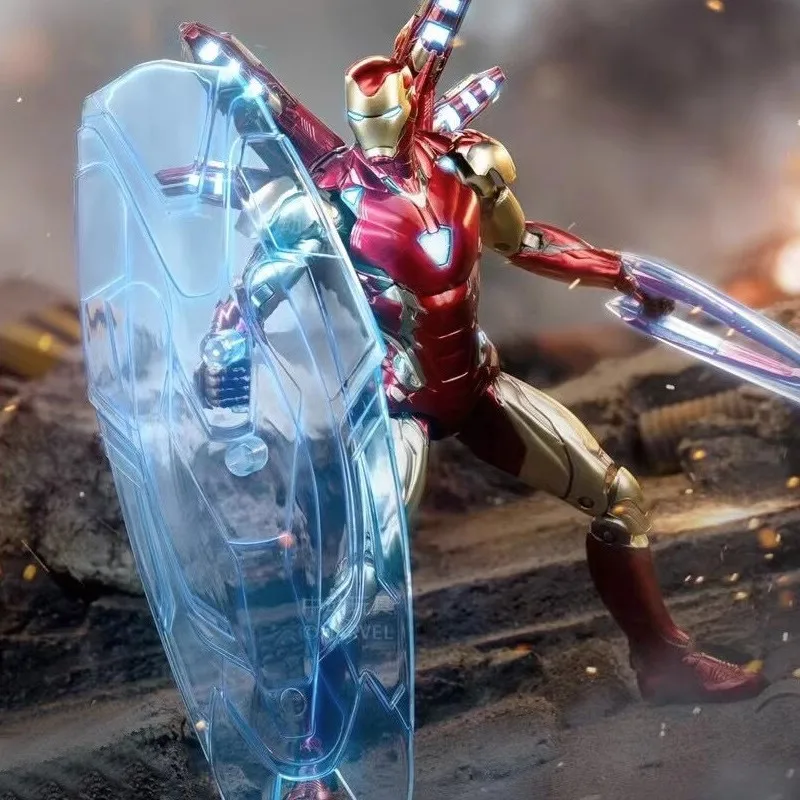 ZD Original figura de acción Iron Man MK85 LED – Juguete Vengadores - imagen 4