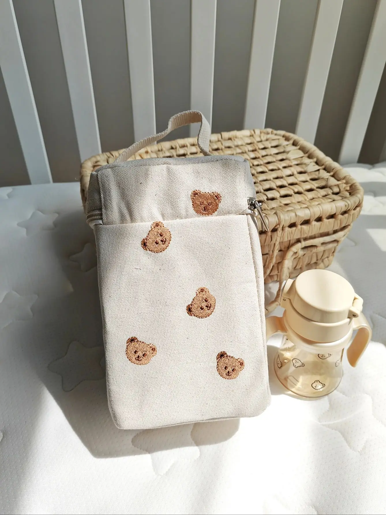 Bolsa térmica para cochecito de bebé, guarda leche y biberones - imagen 4