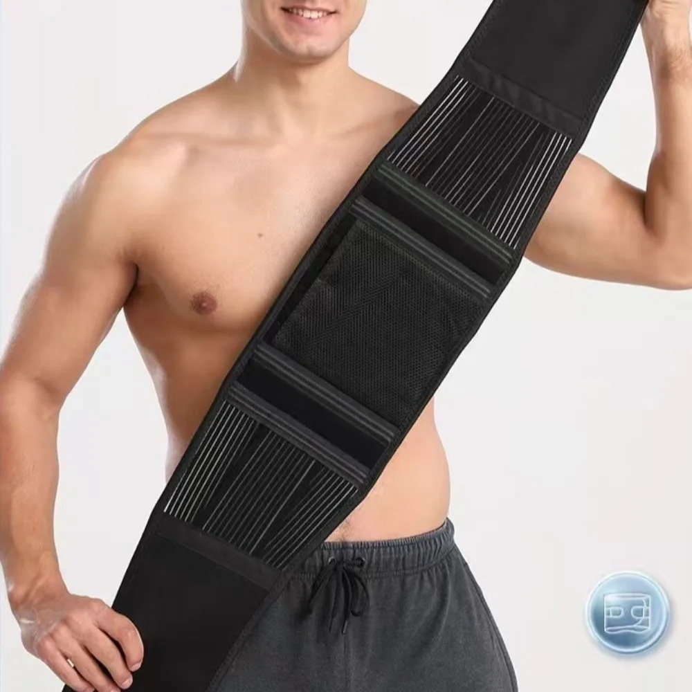 Cinturón lumbar ajustable con tirantes y malla antideslizante - imagen 2