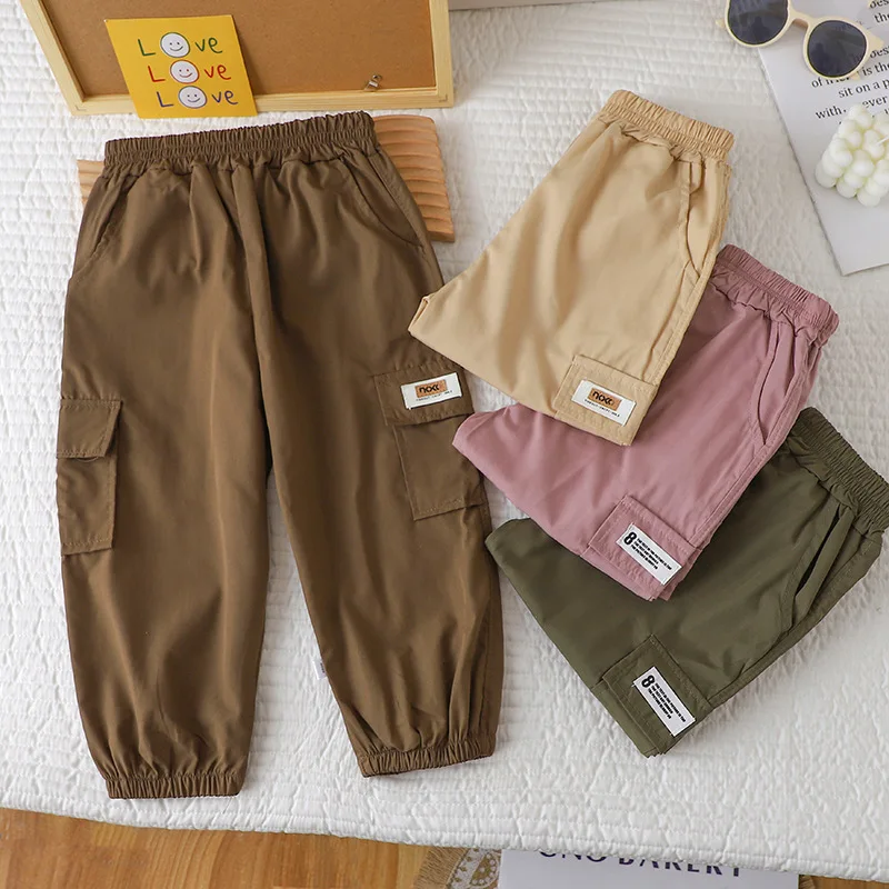 Pantalones casuales de primavera a otoño para niños y niñas