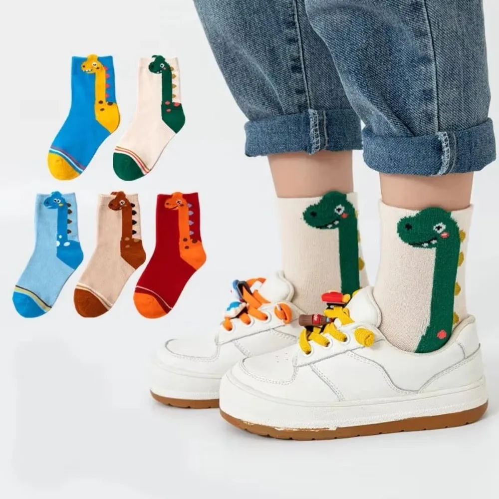 Calcetines de algodón transpirable con estampado infantil para niñas - imagen 3