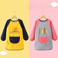 Delantal impermeable de dibujo guardería para niños y niñas