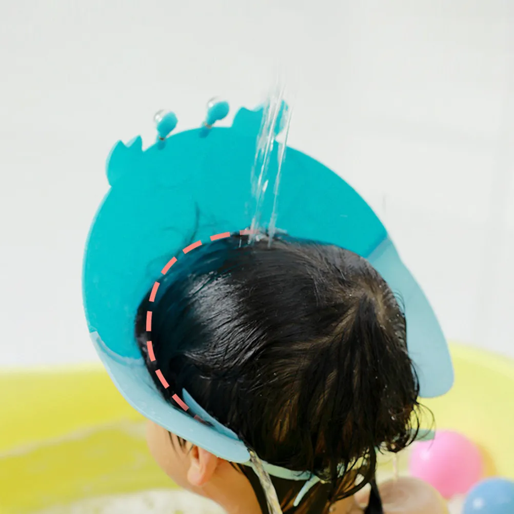 Gorro de silicona para lavar el pelo infantil ajustable cangrejo - imagen 3