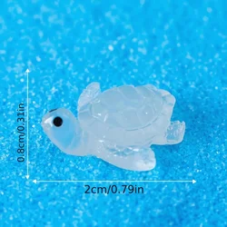 Tortugas miniatures luminosité de resina - 10 piezas decorativas para habitación infantil