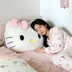 Cojín de espalda Hello Kitty de Sanrio, peluche suave