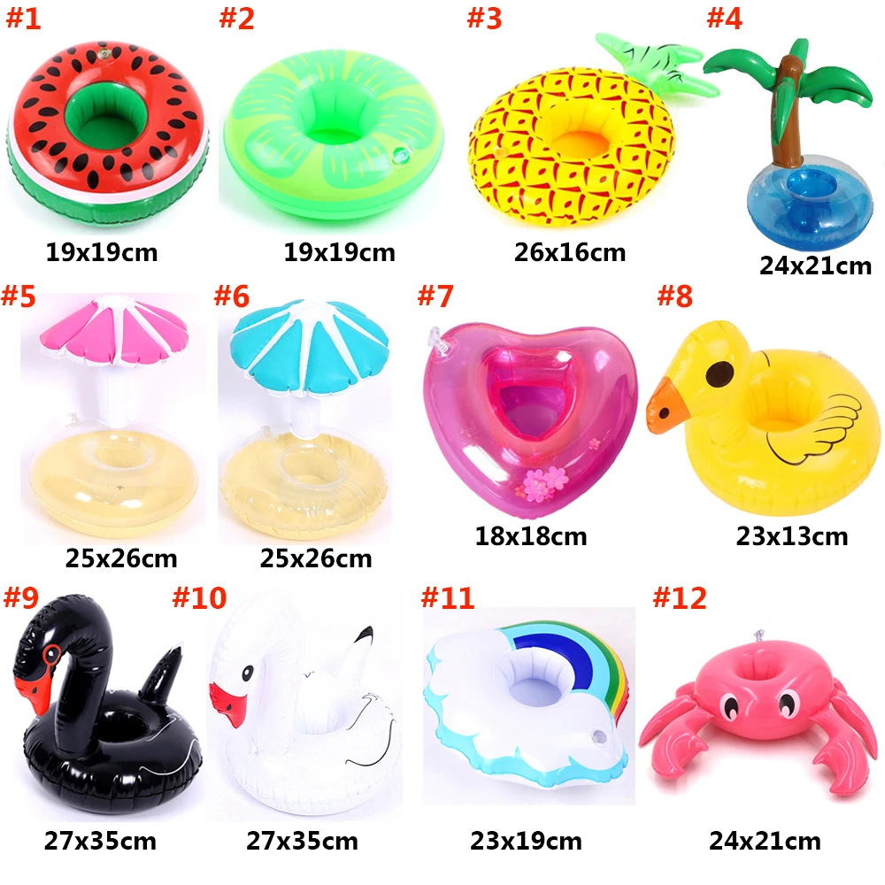 Soporte hinchable para bebidas de piscina infantil con posavasos - imagen 3